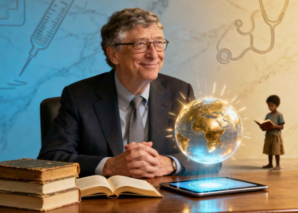 Bill Gates philanthropy, Gates foundation work, global health Gates