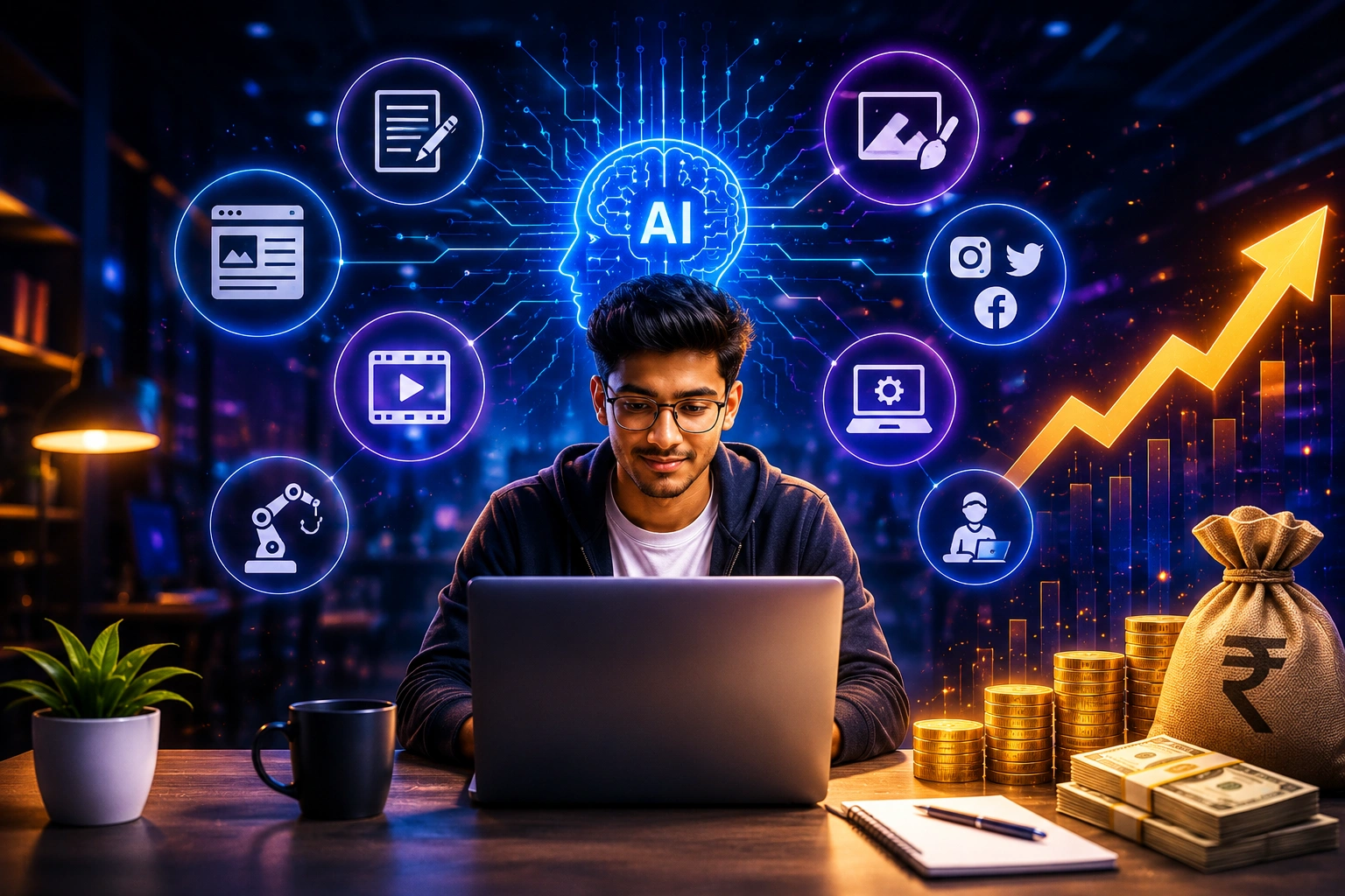 AI tools se paise kaise kamaye
