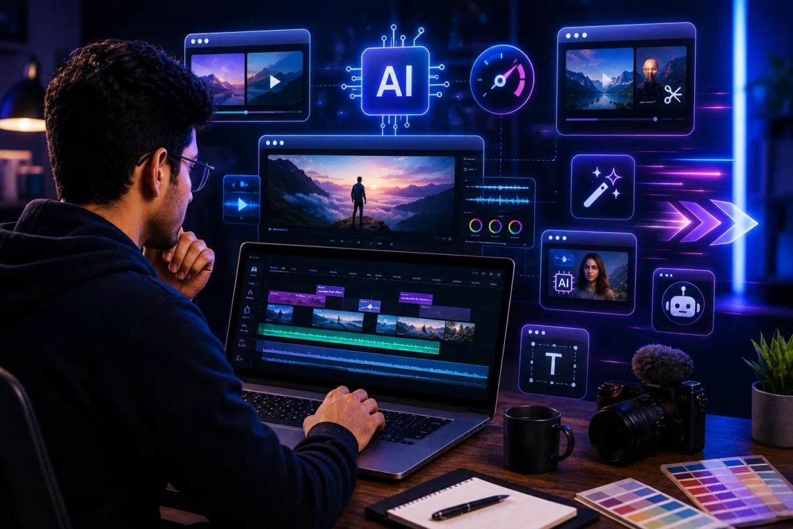 best AI video editing websites