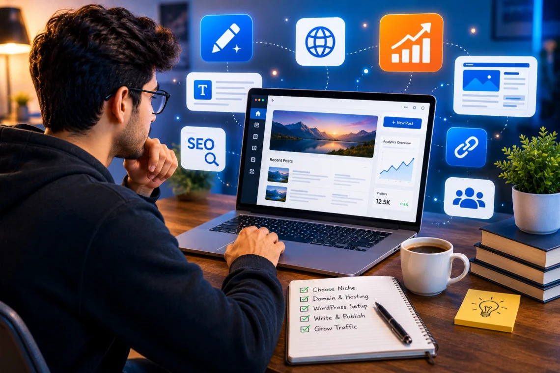 how to start blogging in website
